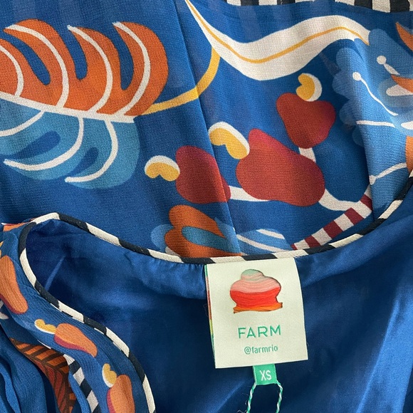 Farm Rio Blue Nature Beauty Maxi Dress - Picture 4 of 5